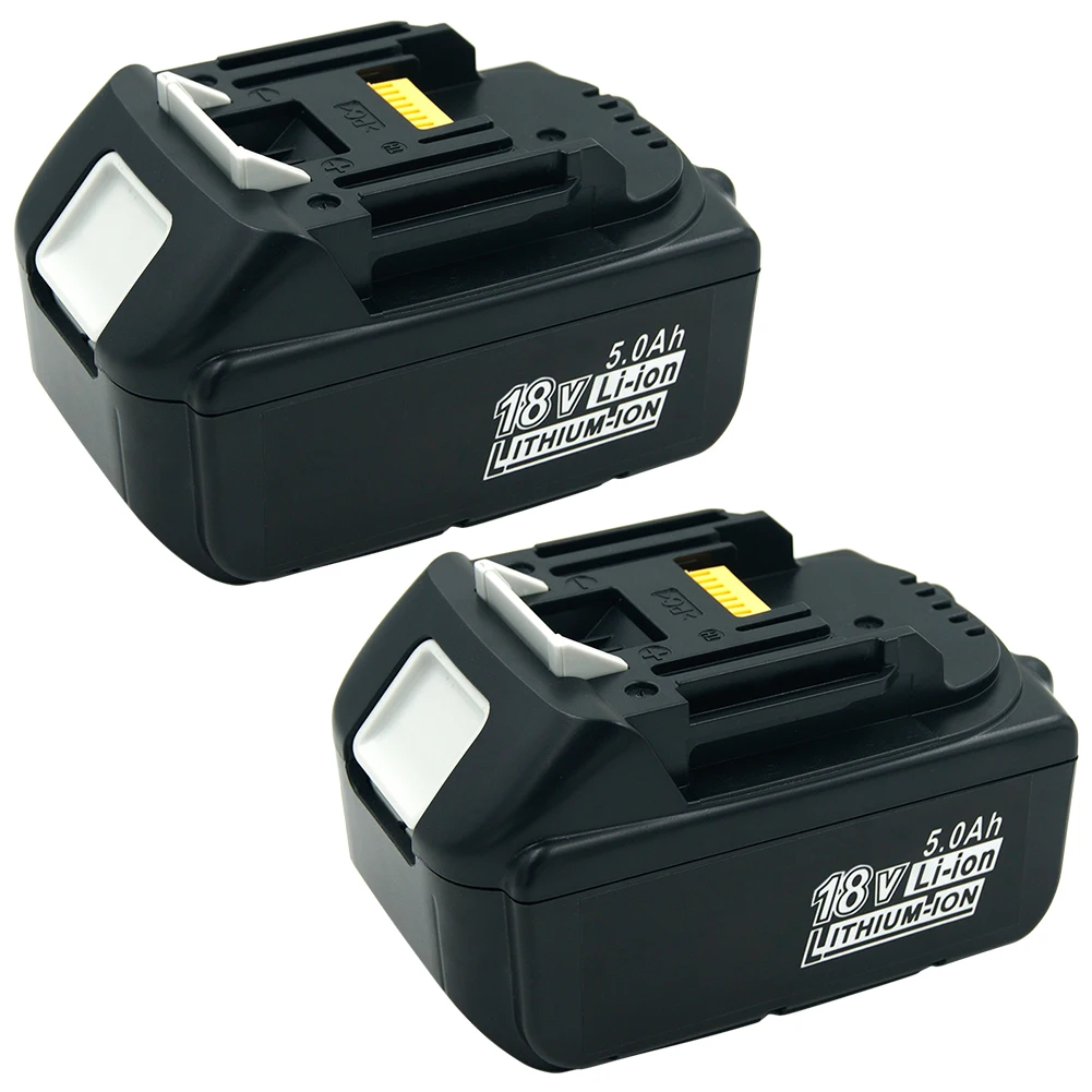 Сменный литиевый аккумулятор BL1850 2 шт. 5 0 Ач для Makita 18 в 5000 мАч BL1815 BL1830 BL1840 LXT400