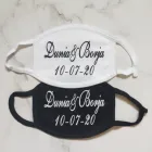 Персонализированные Свадебные лицевые маски Mr and Mrs для невесты и жениха, персонализированные лицевые маски, Свадебные Маски для гостей и пар, моющиеся маски