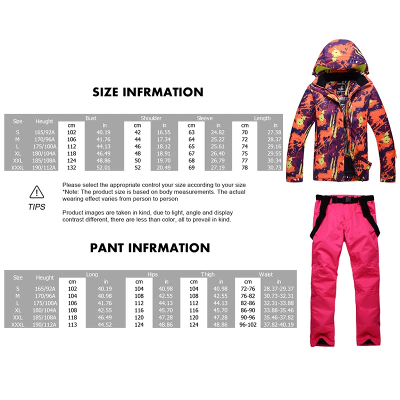 TRINGA новинка женский лыжный костюм комплект одежда для сноуборда