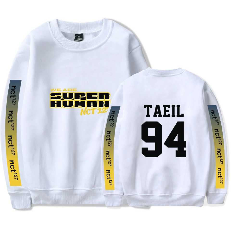 

94TDigital printing Sweatshirts harajuku Crew neck Sweats Women Clothing Loose Short Fleece Jumper Sweats Warm