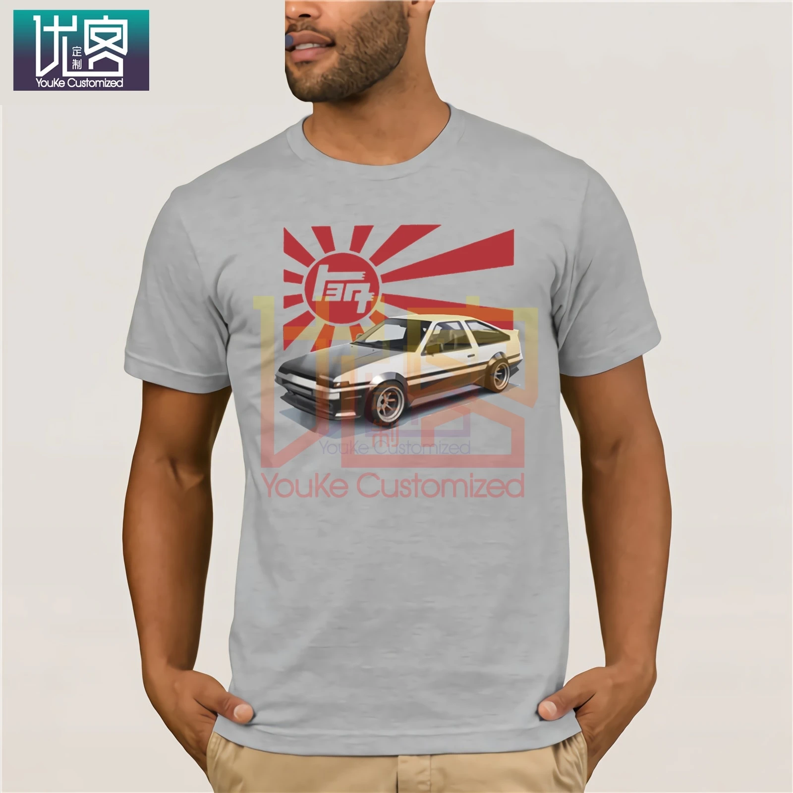 Новая модная крутая футболка для японских поклонников автомобилей Ae86 Corolla Levin