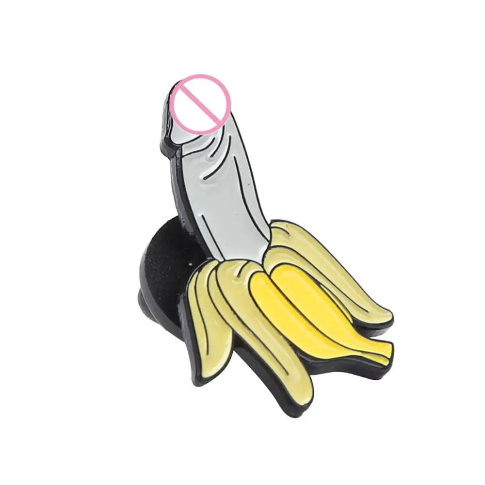 Новинка маленькие булавки в виде бананового пениса забавные украшения для