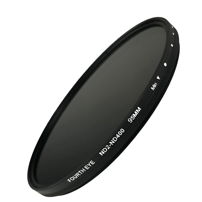 ND Lens 95mm Variable ND2-ND400 Neutral Density  Filter Fader ND Adjustable Optical Glass Lens Apply to  95mm camera lens