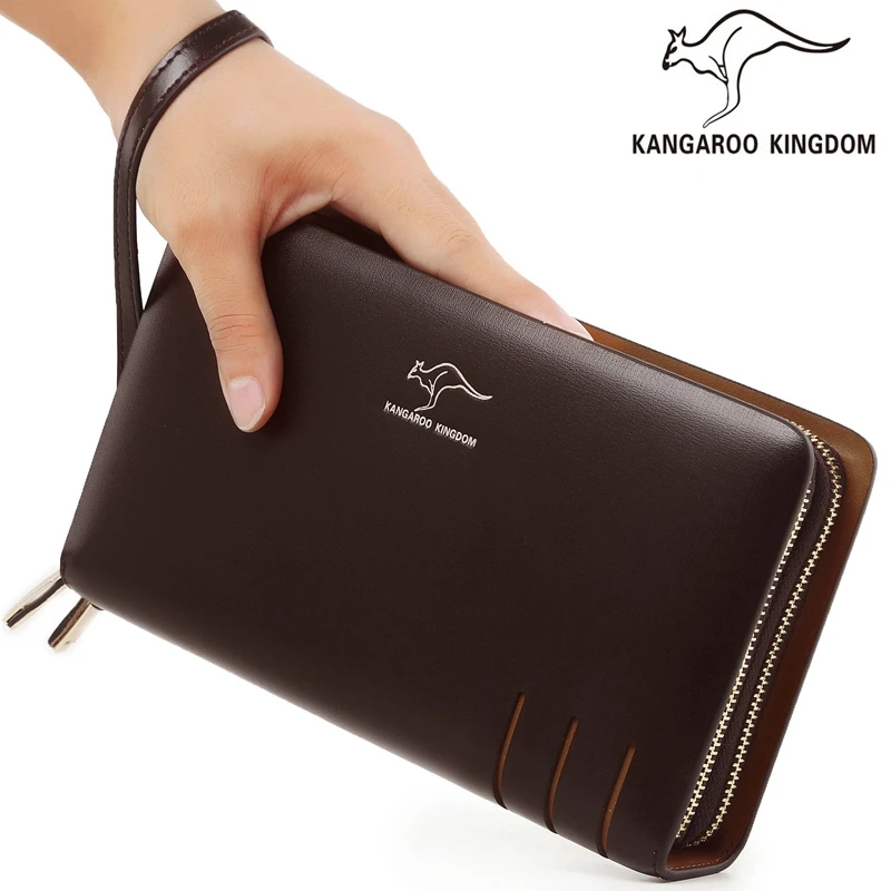 Мужская кожаная сумка клатч с двойной молнией|clutch bag|hand bagbag for |