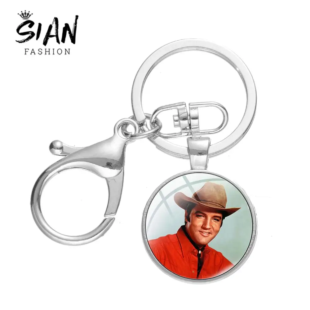 Азиатских классический рок Genius стеклянный брелок высококачественный карабин