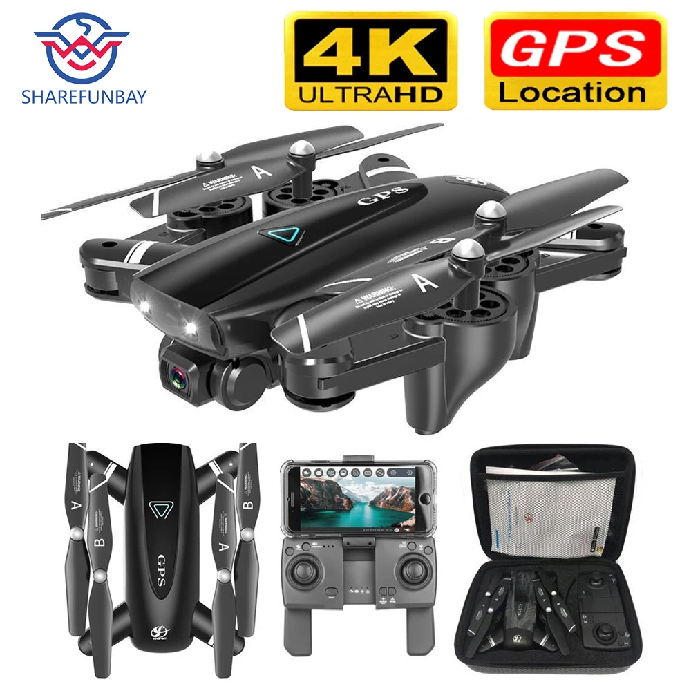 Дрон GPS HD 4k 5G 1080P WiFi FPV Радиоуправляемый вертолет полет 20 минут Квадрокоптер высота