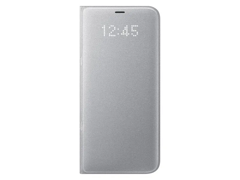 Silver Светодиодный Чехол samsung для Galaxy S8 S8+ S8 Plus, чехол-кошелек с откидной крышкой, функция сна - Цвет: Silver