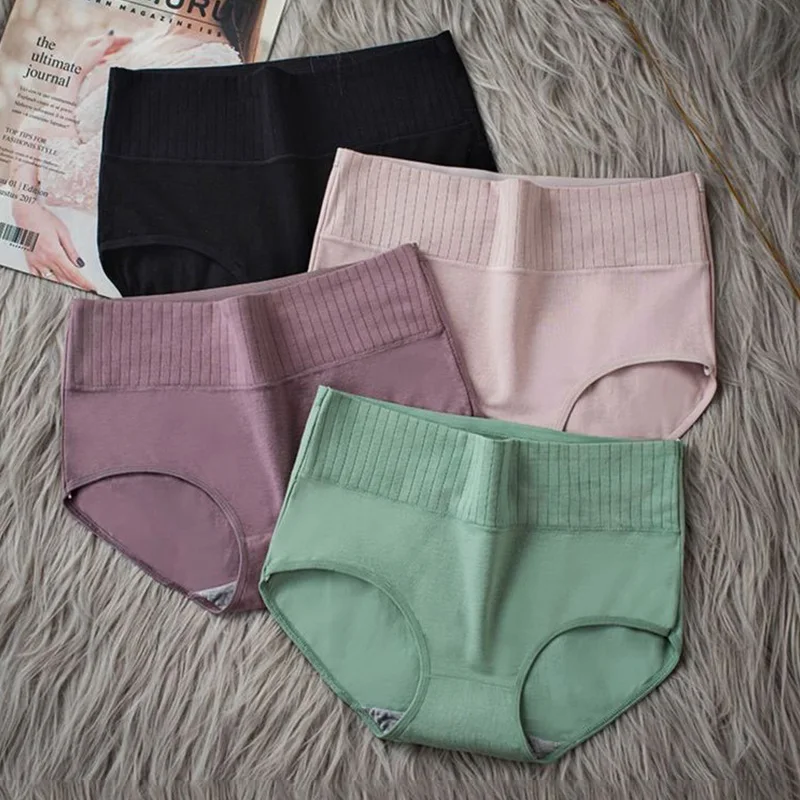 

Hot High Waist Cotton Thong Fitness Sports Thong Seamless Sexy Underwear Women's Solid Color Underwear Breathable Underwear