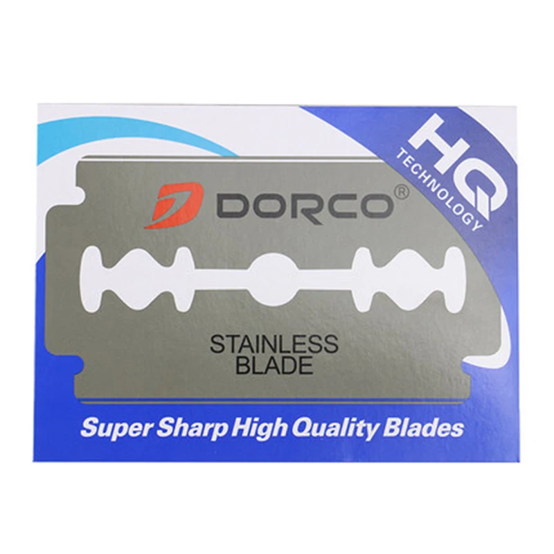 Двусторонние лезвия для бритвы безопасные из нержавеющей стали бритья Мужская