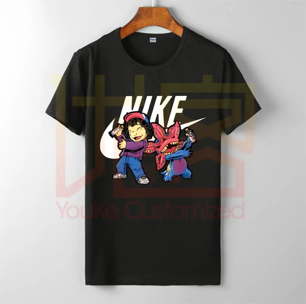 Addidas STRANGER THINGS Дастин Мужская брендовая футболка с круглым вырезом 100% хлопок