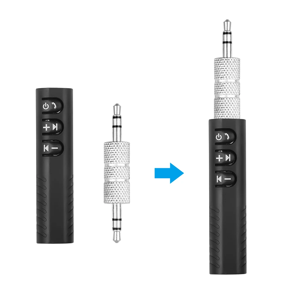 Kebidu Мини 3 5 мм Jack Беспроводной Bluetooth приемник аудио Музыка адаптер с микрофоном
