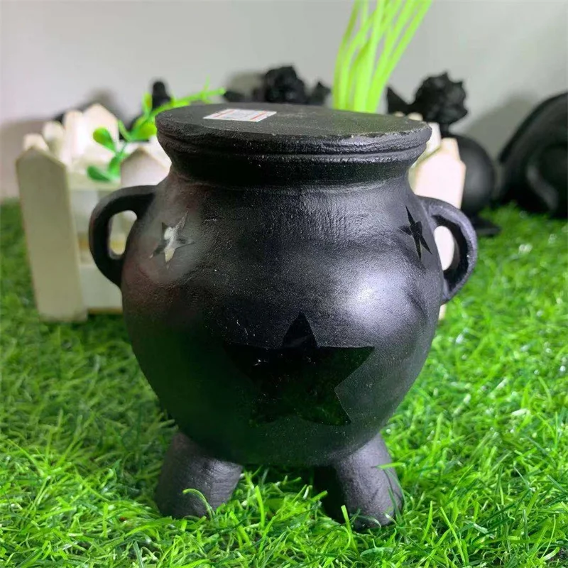 

Уникальный Высококачественный чистый натуральный 0f черный обсидиан тонкая курильница LH