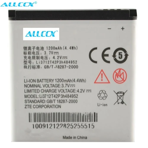 Аккумулятор ALLCCX Li3712T42P3h484952 для ZTE V880 (Вторая версия V795 U880S2 V793 V880S2 отличное качество