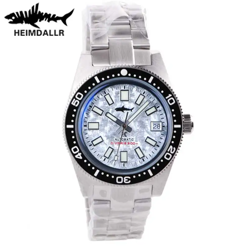 

Heimdallr Men's Diver Watch 62MAS Snowflake Dial Luminous Sapphire 200M Water Resistance Japan NH35 Automatic Movement Watches