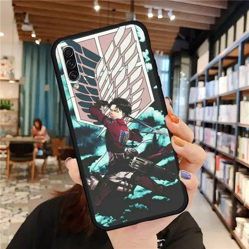 

Anime Attacking Giant Phone Case coque funda cover For Samsung Galaxy A note S 9 10 40 50 71 30 21 s 20 E j4 plus M21 51