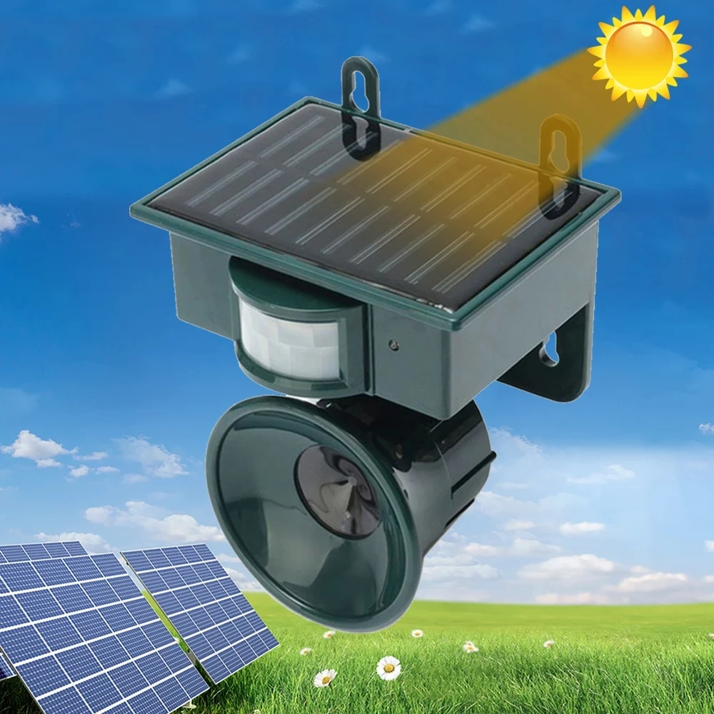 Ультразвуковой Отпугиватель вредителей на солнечной батарее средство для