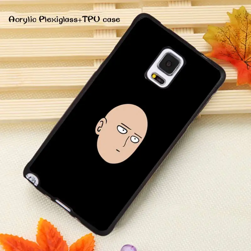 

Cute One-Punch Man Anime Phone Case Acrylic Plexiglass TPU For Samsung Note20 10 9 8 7 5 Pro ULTRA