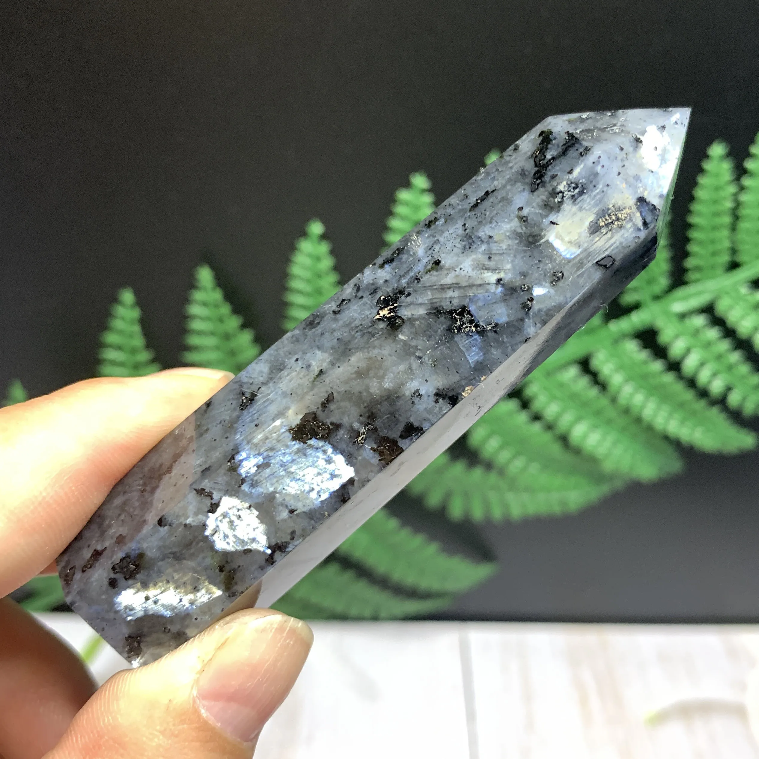 

Натуральный зеркальный камень, искусственная палочка, ручная полировка, башня фэн-шуй для домашнего декора