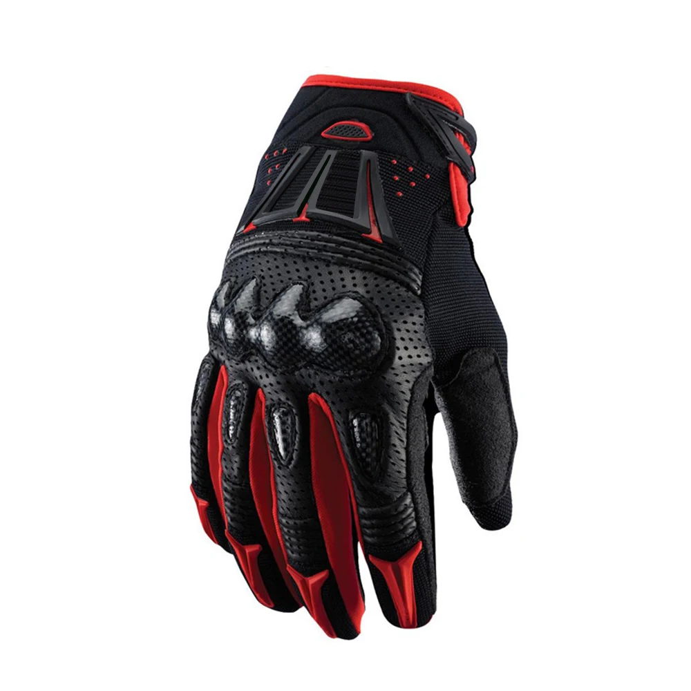 

Free shipping Troy Fox Motorcycle Racing Gloves Carbon Fiber Leather Bomber Gloves MX ATV Motocross Bike Protective Equipment
