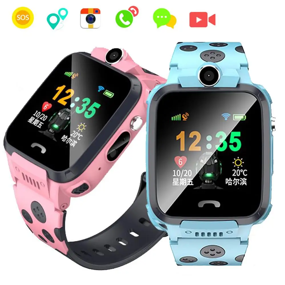 

Kids Smart Watch Sports Pedometer Wrist Watch GPS + WIFI + LBS Position SOS Call Video Chat Unlocked Phone For Boys Girls