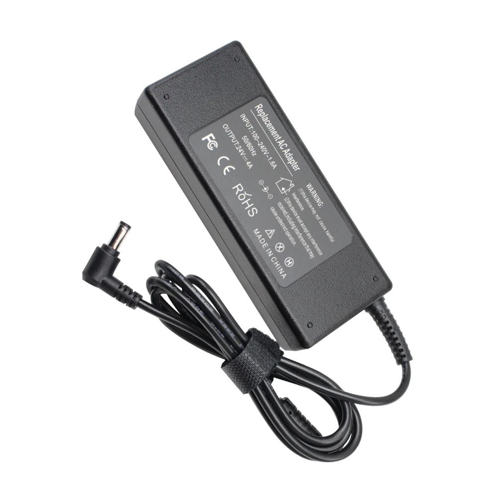 

24V Power Supply 96W AC/DC Adapter 100-240V 24 Volt Converter 4ampTransformer 5.5x2.5mm for LE