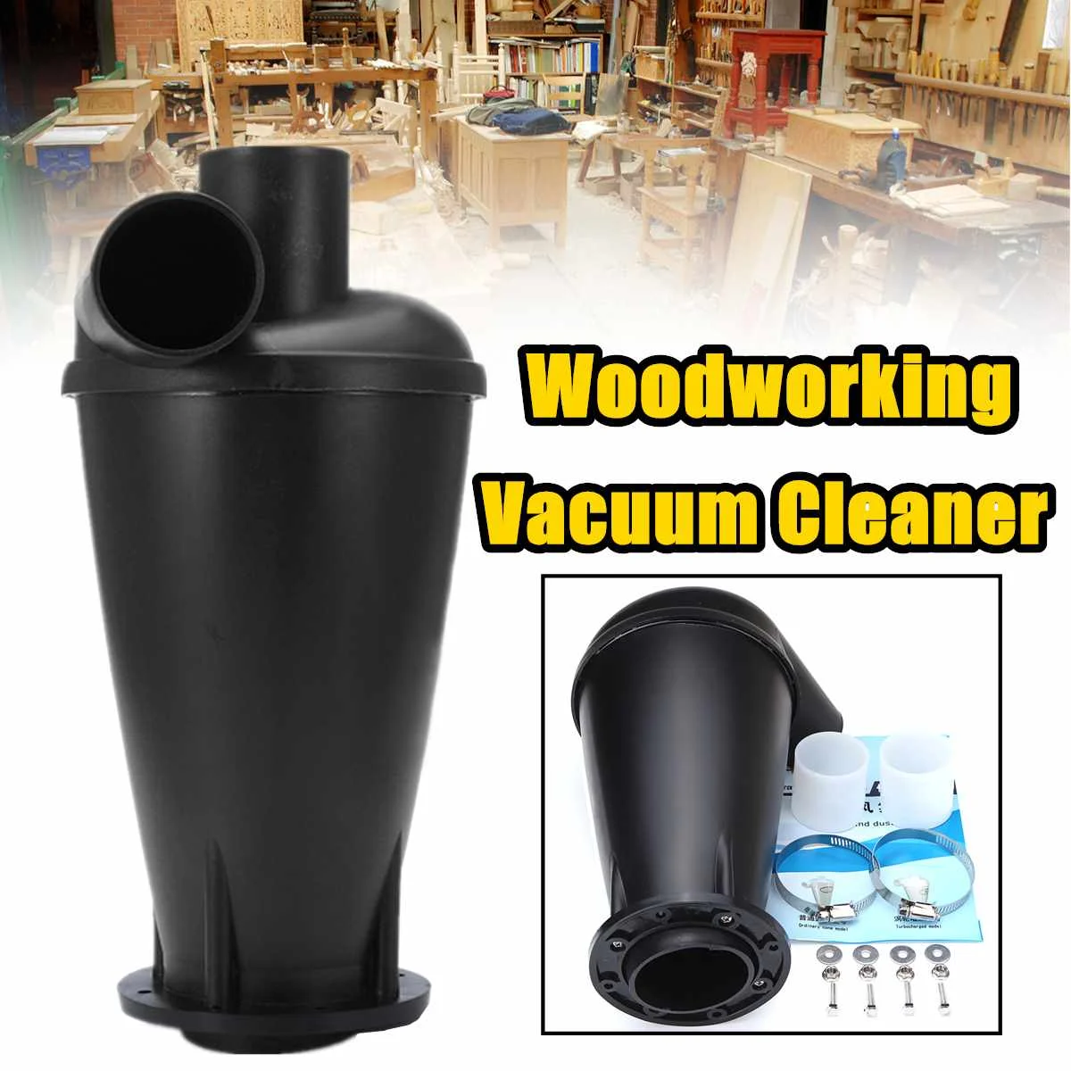 

Cyclone SN50T3 Industrial Extractor Dust Collector Woodworking Vacuum Cleaner Filter Dust Separation Catcher Turbo With Flange