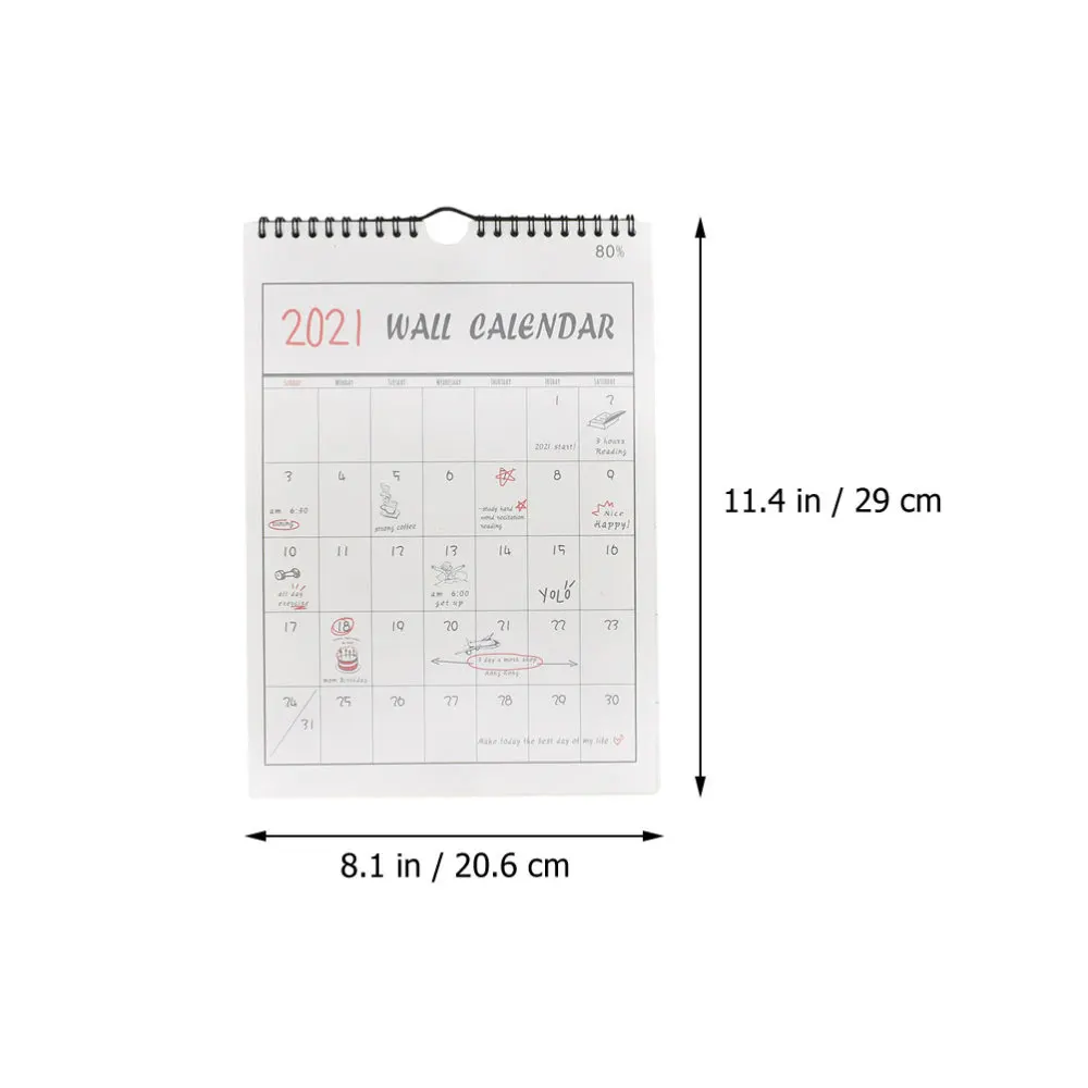 

2021 Daily Schedule Hand-painted Calendar Monthly Schedule Wall Calendar Agenda Planner Calendar for Home Office Lattice (2020.9