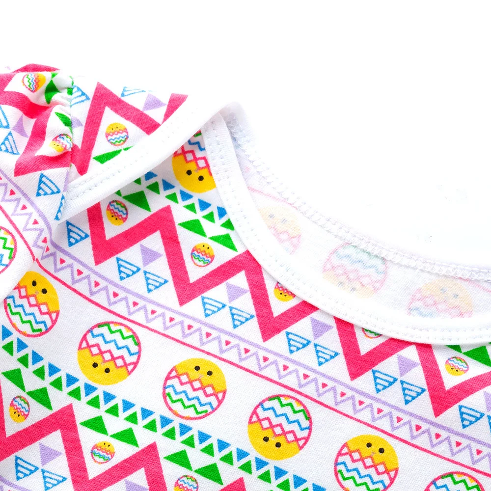 Модный весенний ярко-желтый волнистый полосатый Пасхальный костюм с яйцами