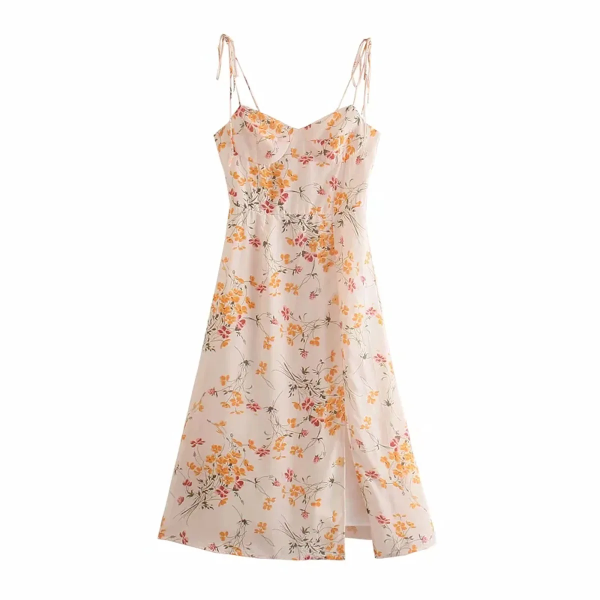 

Sexy Spaghetti Strap Sleeveless Midi Cami Dress DLQZ586