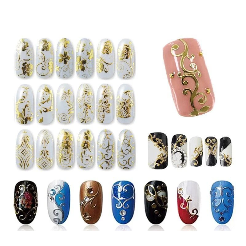 

French Nail Sticker Water Decals Foil Manicure Self Adhesive Nail Stickers Tranfer Sticker Nail Art Decoration for 3D Nail Tips
