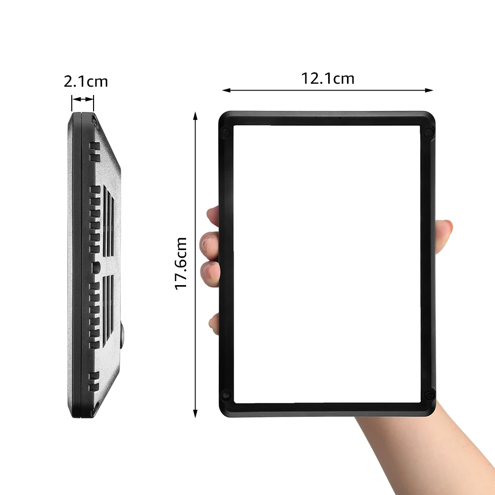 NiceFoto LCD дисплей 3200 K 6500 двухцветный видео свет Диммируемый мягкий CRI 96 + с NP F570