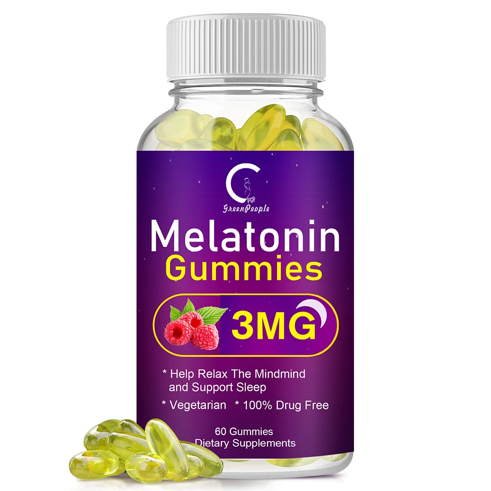 

GPGP Greenpeople Melatonin Capsule Anxiety Stress Relief Help Sleep Help Deep Sleep Save Insomnia Remove Black-eye