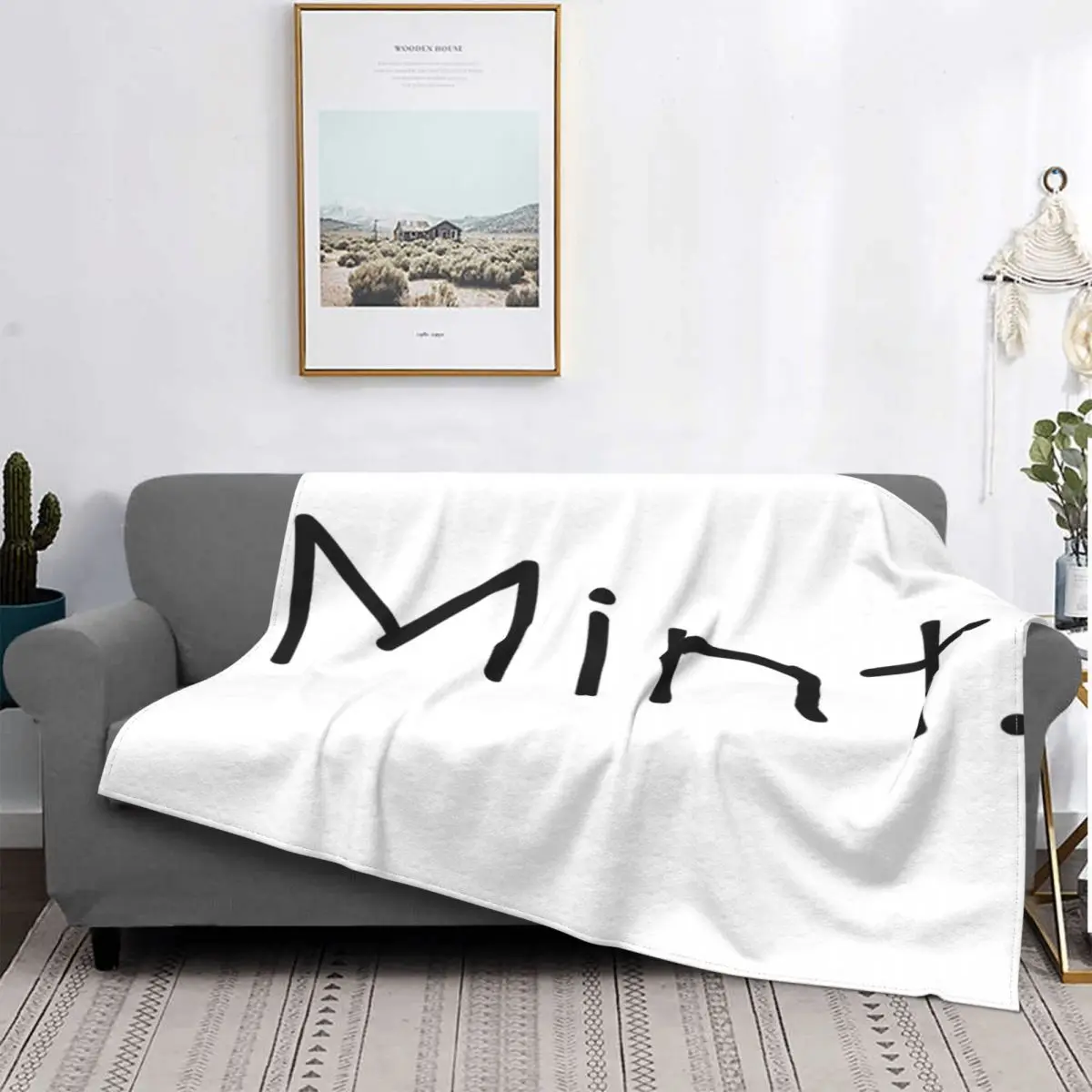 

Manta a cuadros para cama, cubrecama de color menta, manta de playa, colcha de p3a