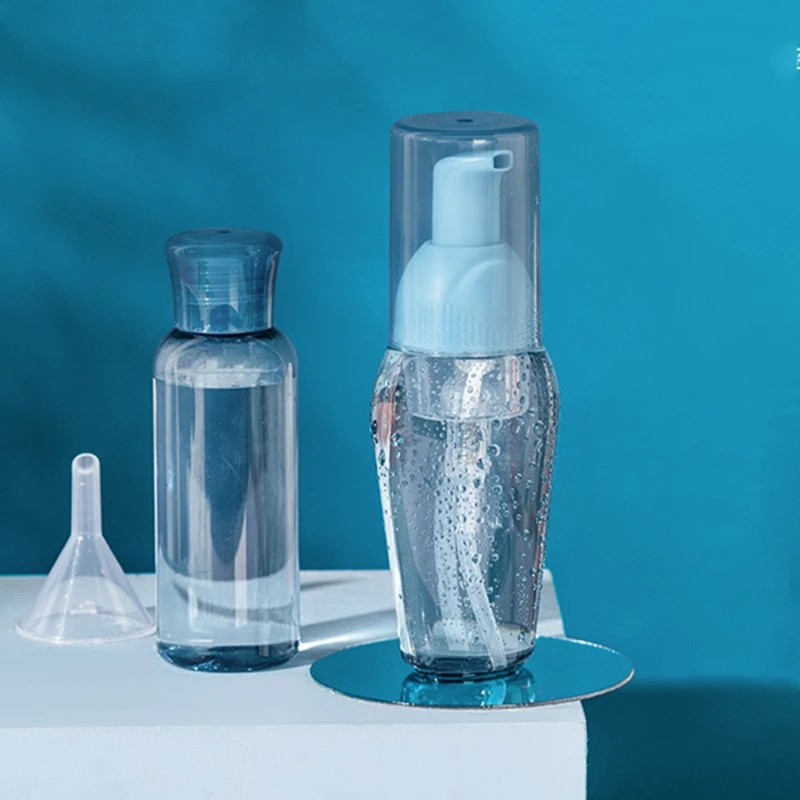 

6pcs Empty Bottle Set Shampoo Shower Gel Dispenser Refillable Toiletry Bottles 875C