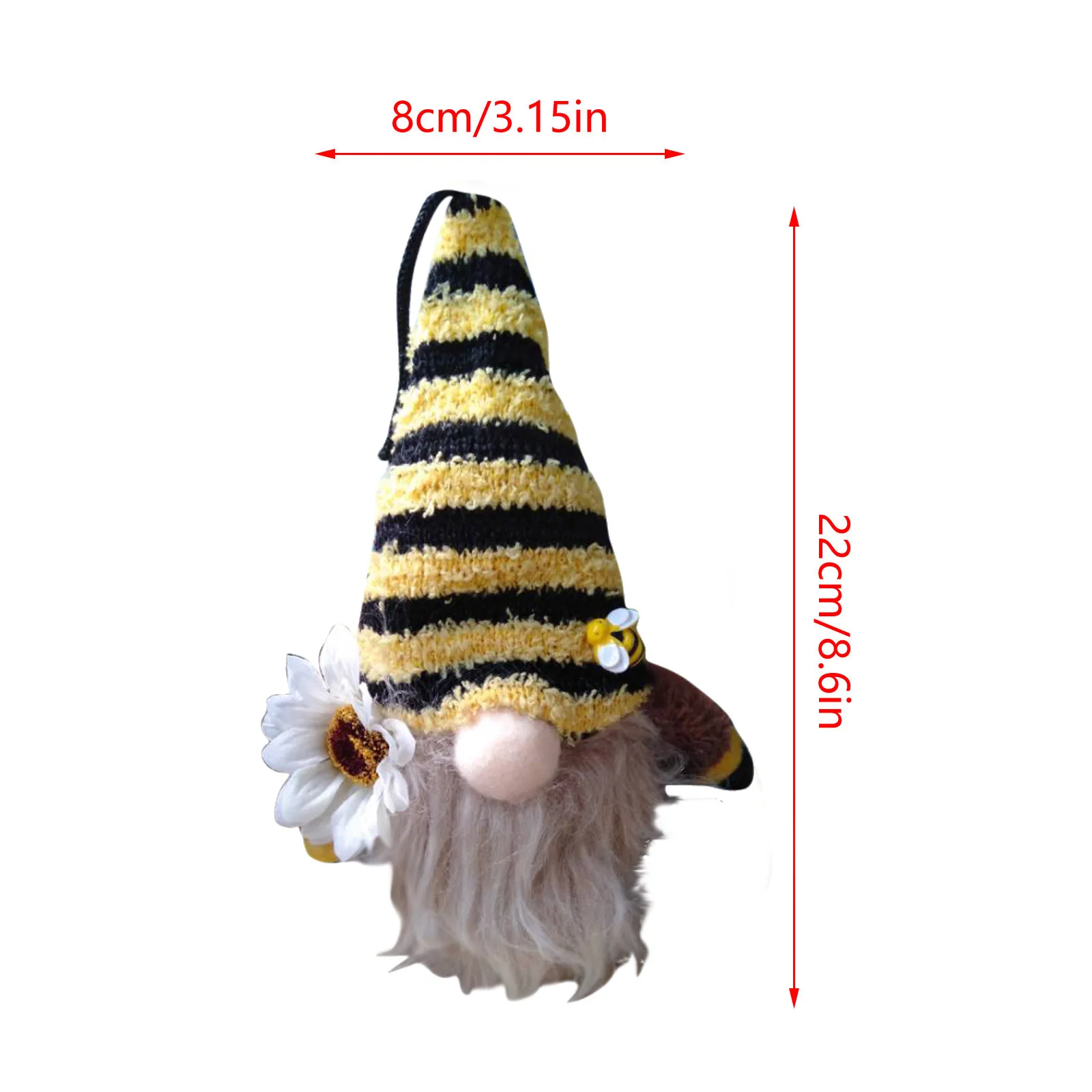 

Bumble Bee Striped Gnome Scandinavian Tomte Nisse Swedish Honey Bee Elfs Home Yard Garden Decor Jardineria Decoracion Ogrod