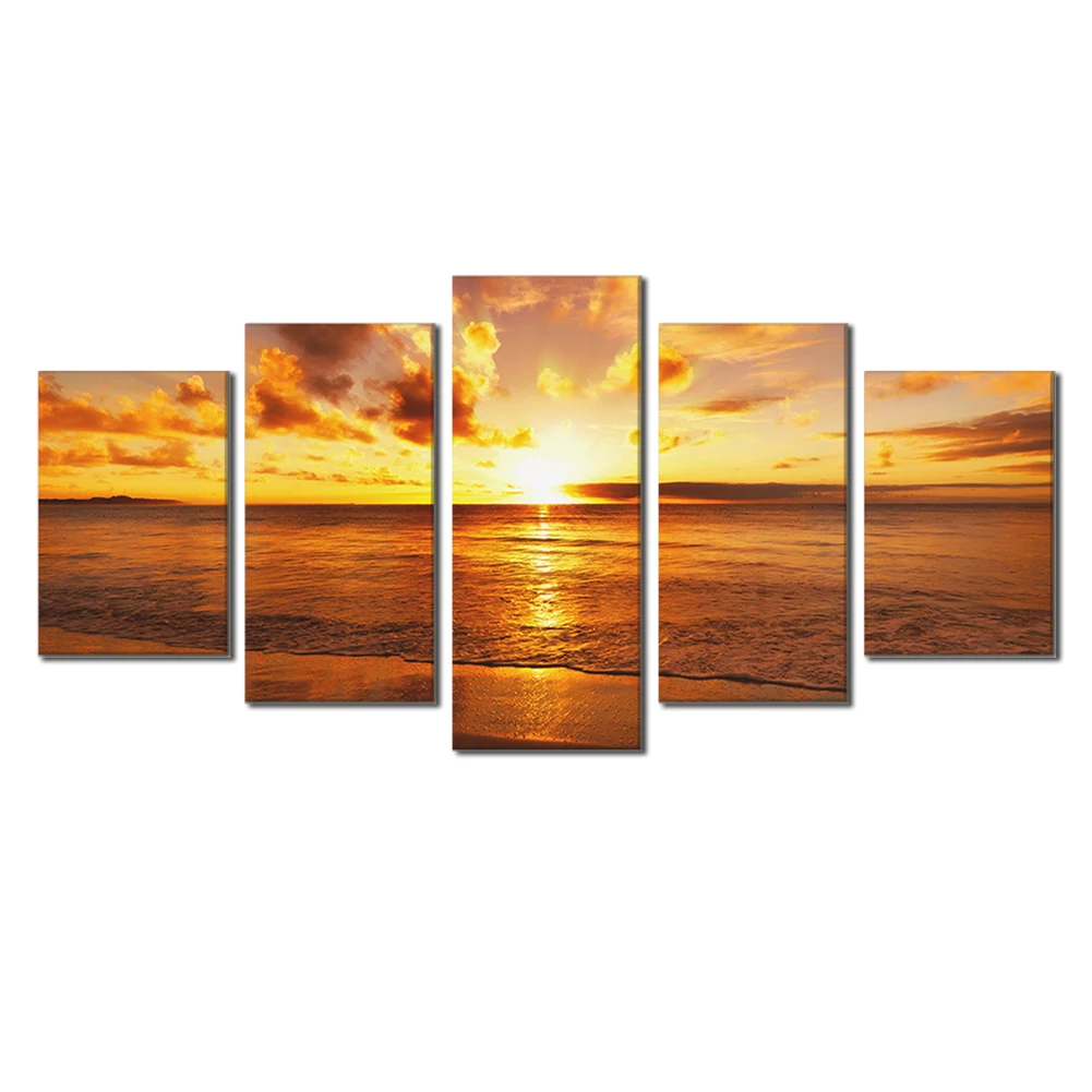 

5 панелей Современный Холст Настенная картина без рамки Печать Искусство масляный домашний декор