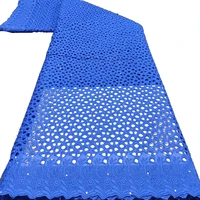 latest dubai design 100 cotton african lace fabric 2022 high quality swiss voile lace in switzerland with stones