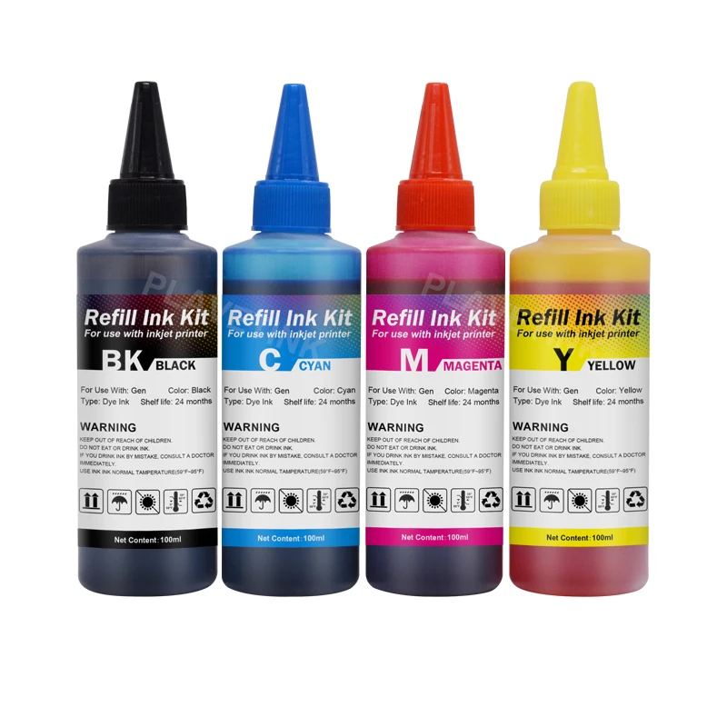 Патрон для заправки чернилами Plavetink T1971 T1961 T1951 XL + 4 бутылки для Epson Expression XP 101 201 211 401 204 104 214 411 и др.