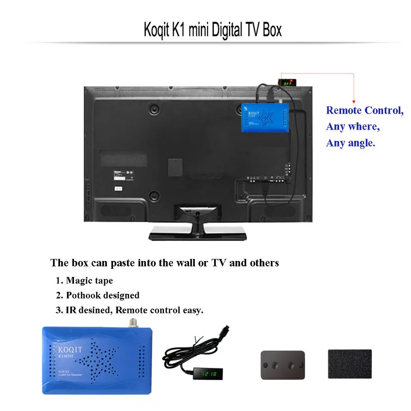 Koqit испанский рецептор DVB-S2 спутниковый ресивер finder цифровая ТВ-приставка DVB S2 тюнер Wifi IP tv Biss Vu Youtube GX6605S