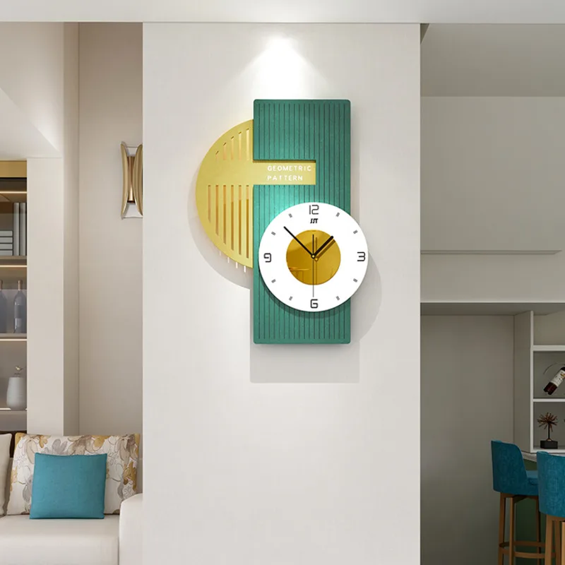 Light luxury wall clock living room clock simple modern household fashion wall clock Nordic silent clock