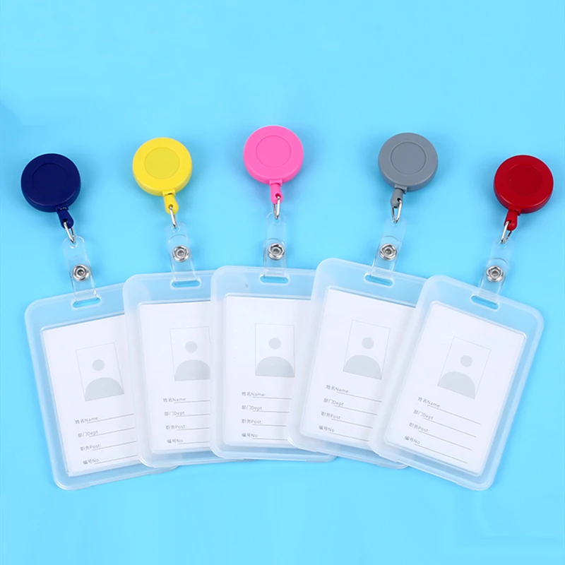 

Держатель для бейджей с выдвижной катушкой, чехол для визиток, рабочего удостоверения, визиток, офиса, школы, выставки, товары для бизнеса, 1 ...