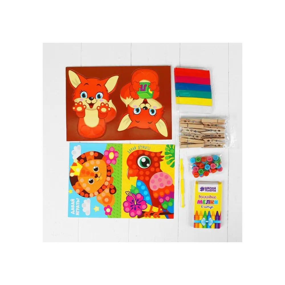 Educational set &quotWe study animals&quot 10 lessons equipment education for school Supplies Office | Канцтовары для офиса и