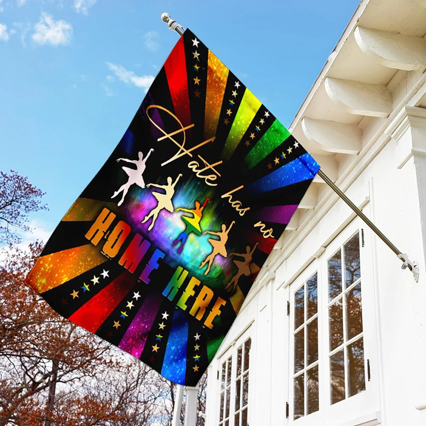 

Флаг ЛГБТ, балетная надпись отсутствует, украшение для дома, улицы, сада, двора, домашнее украшение с сублимационной печатью, подвесной дом, ...