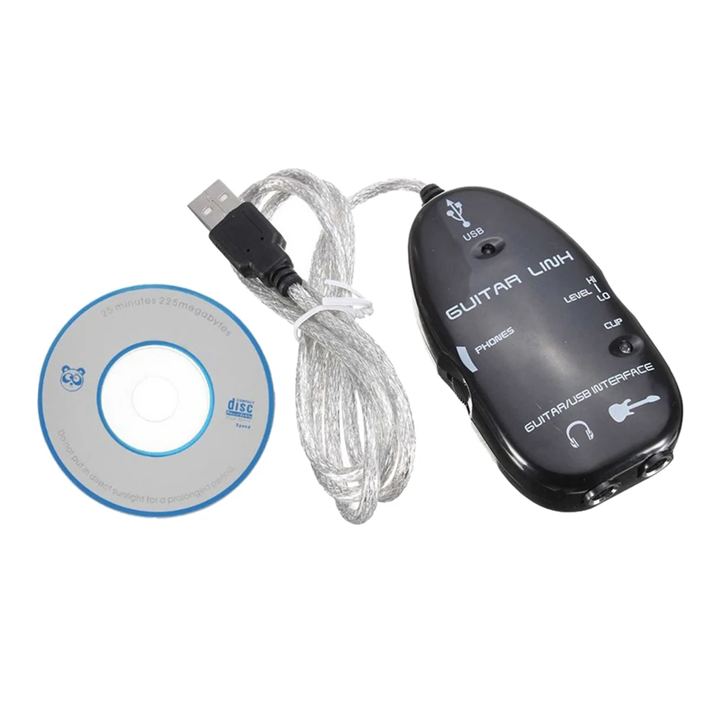 Переходник с гитары на usb интерфейса аудиоадаптер для кабеля записи ПК/mac|Детали и
