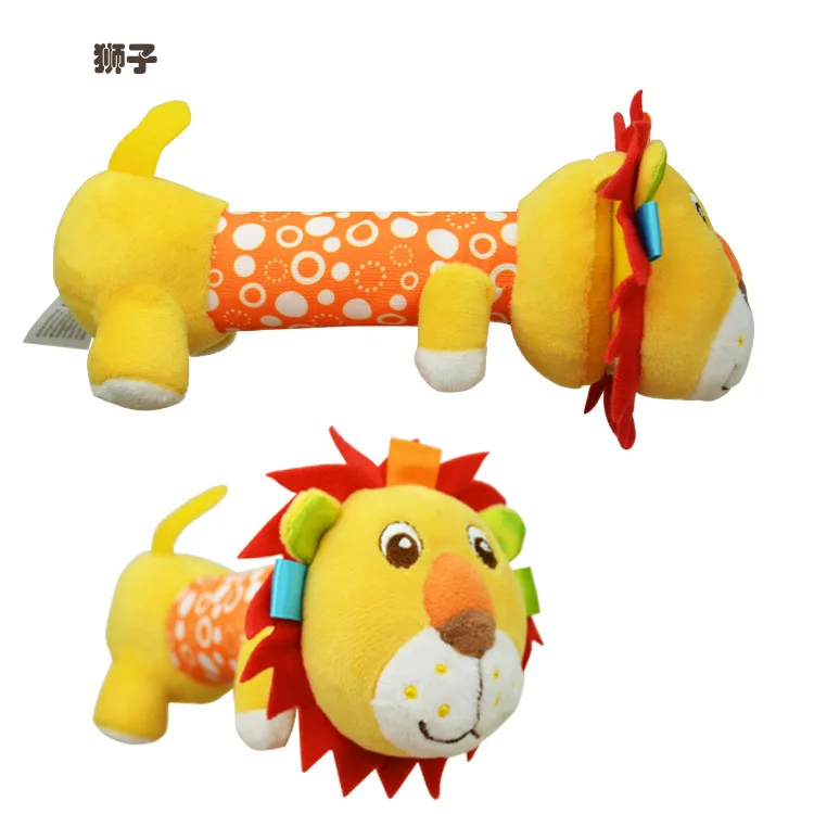 Популярная детская ручная погремушка 9 см плюшевая игрушка мягкий звук милая