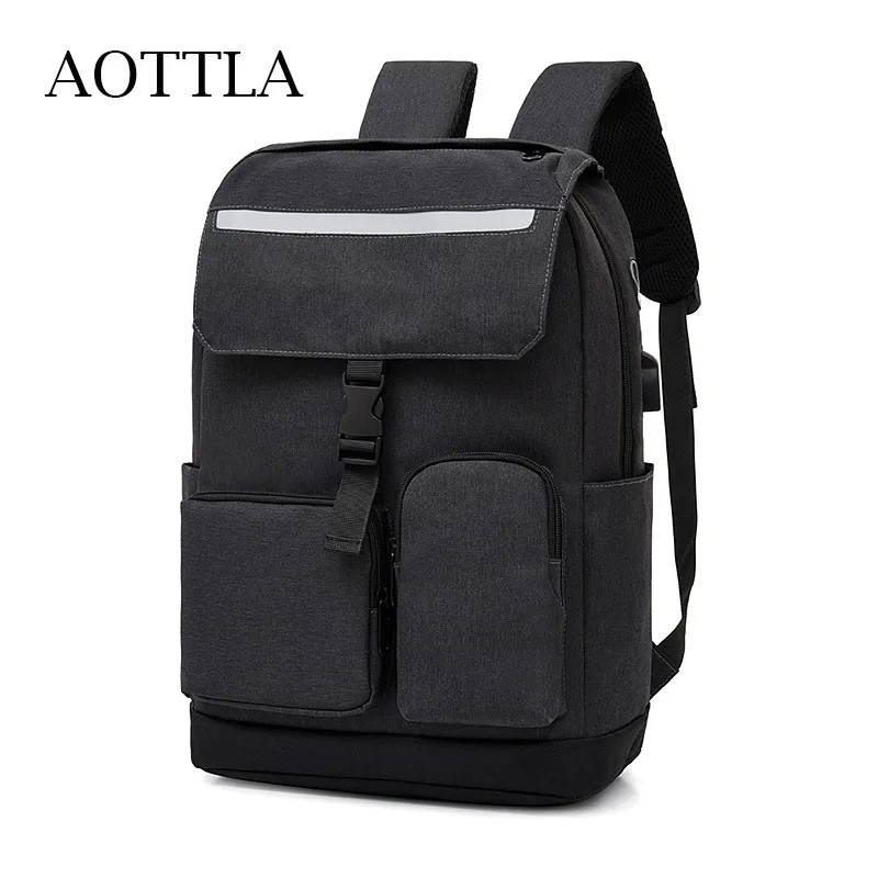 

Мужской рюкзак AOTTLA, вместительный рюкзак из ткани Оксфорд для ноутбука, новая классика, мужские дорожные сумки