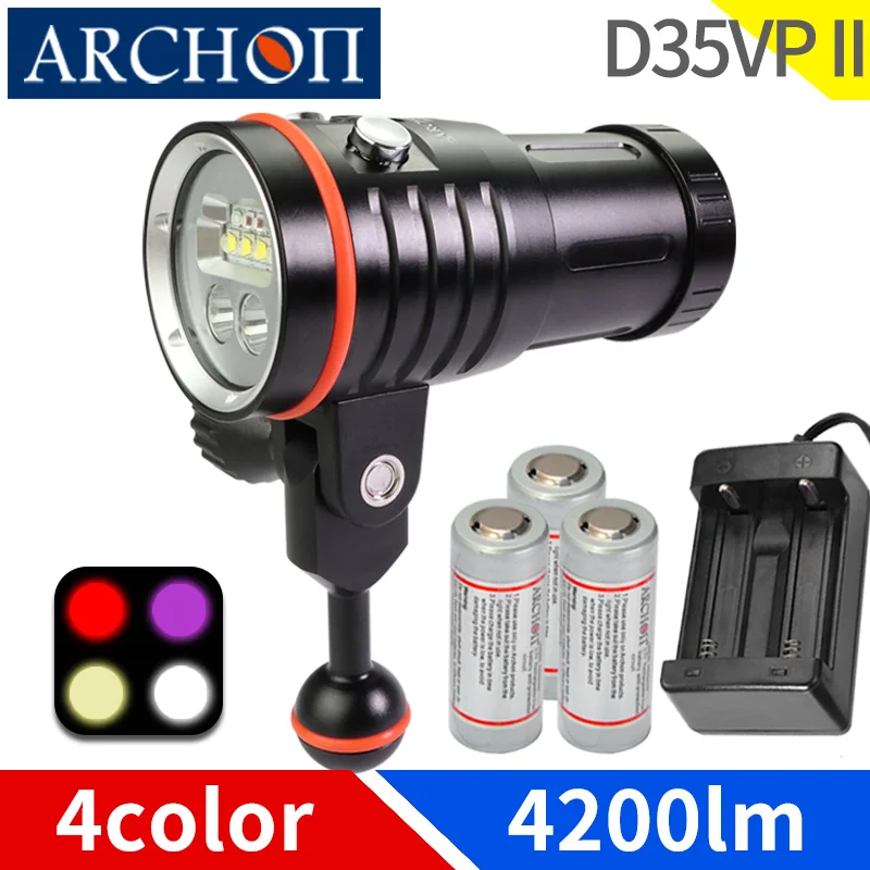 Профессиональный светодиодный фонарь для дайвинга IPX8 водонепроницаемый уровень