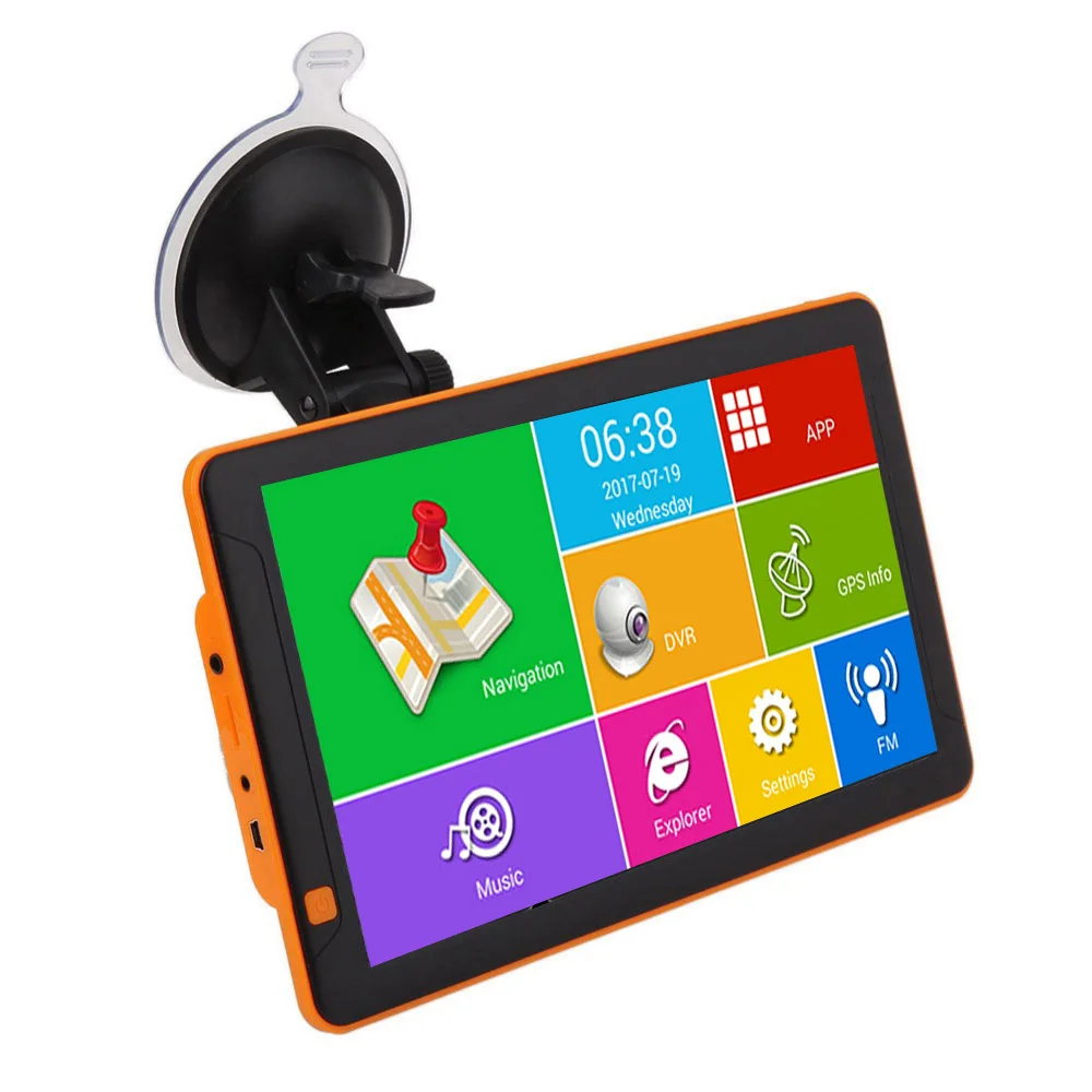 9 дюймовый GPS DVR навигатор для грузовика android 1G 16G с новейшей картой Европы|inch gps