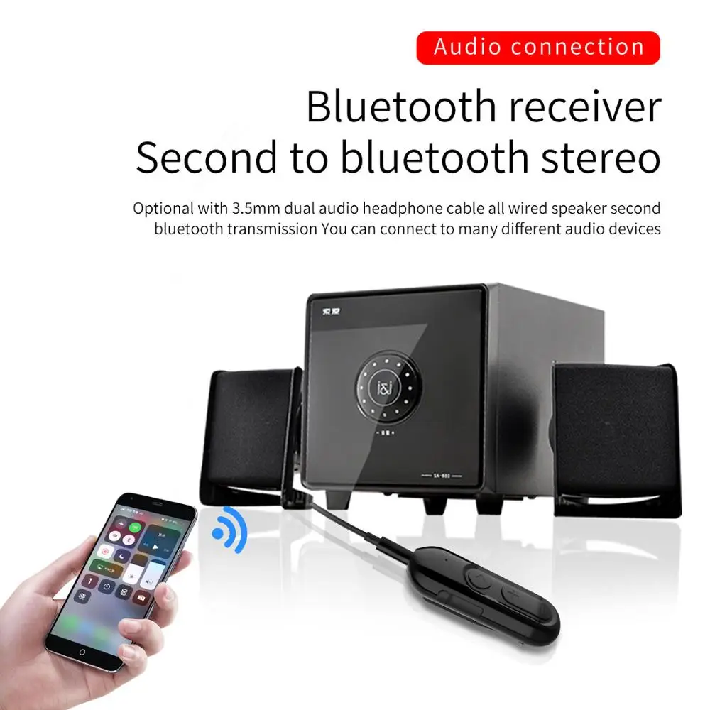 Wireless Adapter Bluetooth Transmitter Receiver 3.5mm Receptor For Car Audio Speakers Kit TV Speaker Earphone Phone | Электроника