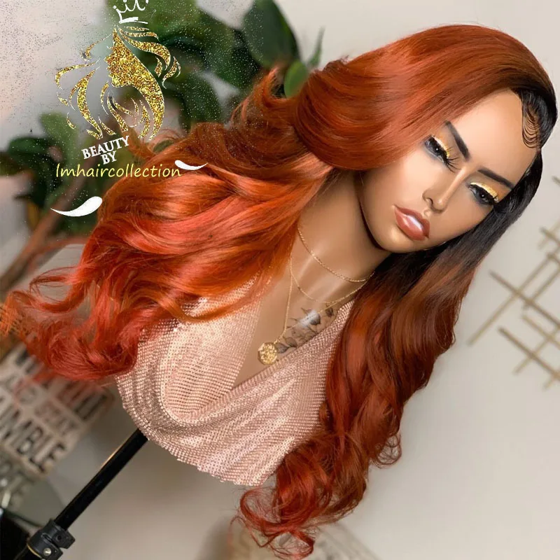 Выделите Цветной коричневый Синтетические волосы на кружеве человеческие